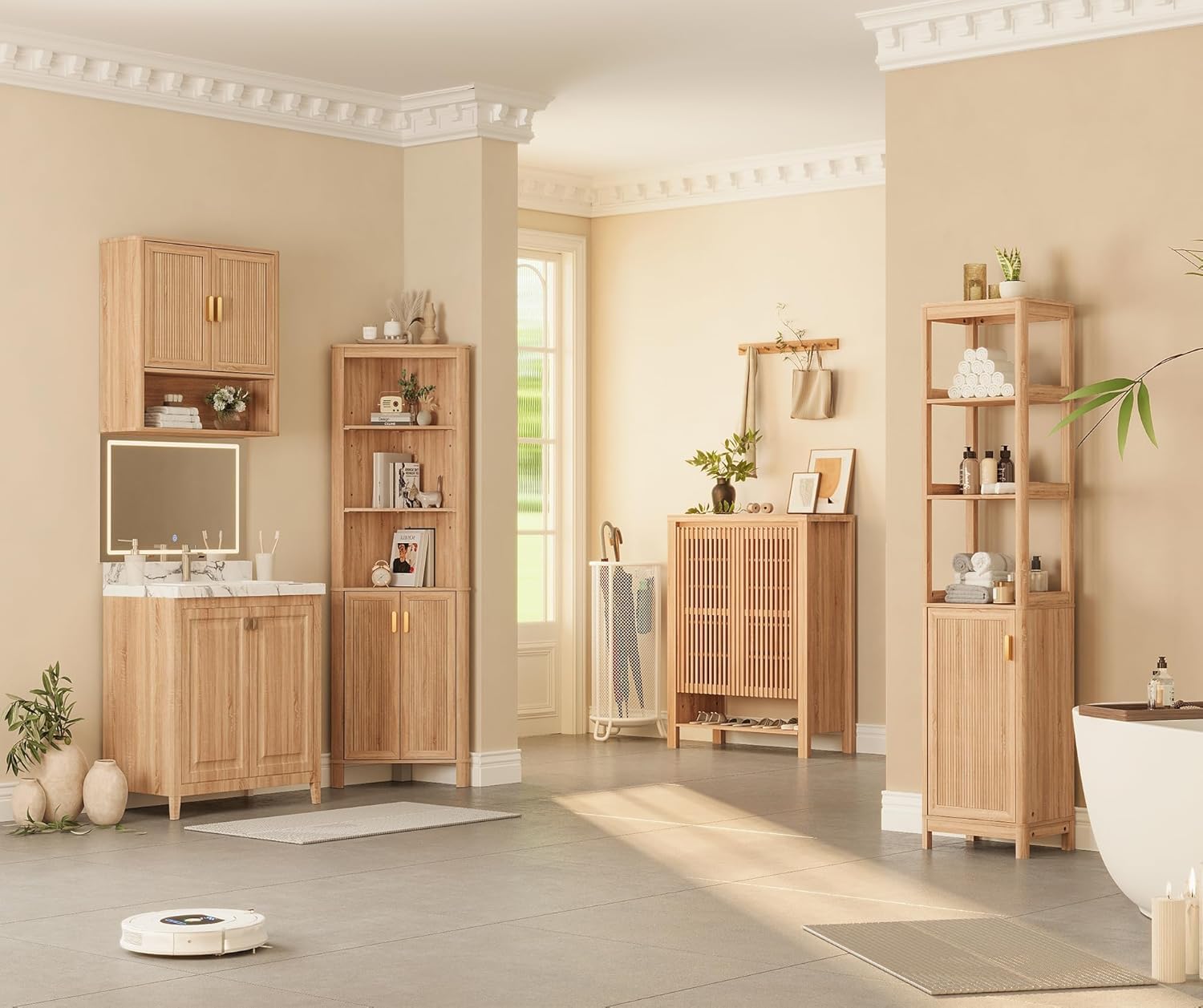 INNOD adjustable shelves adapt to items of varying heights.