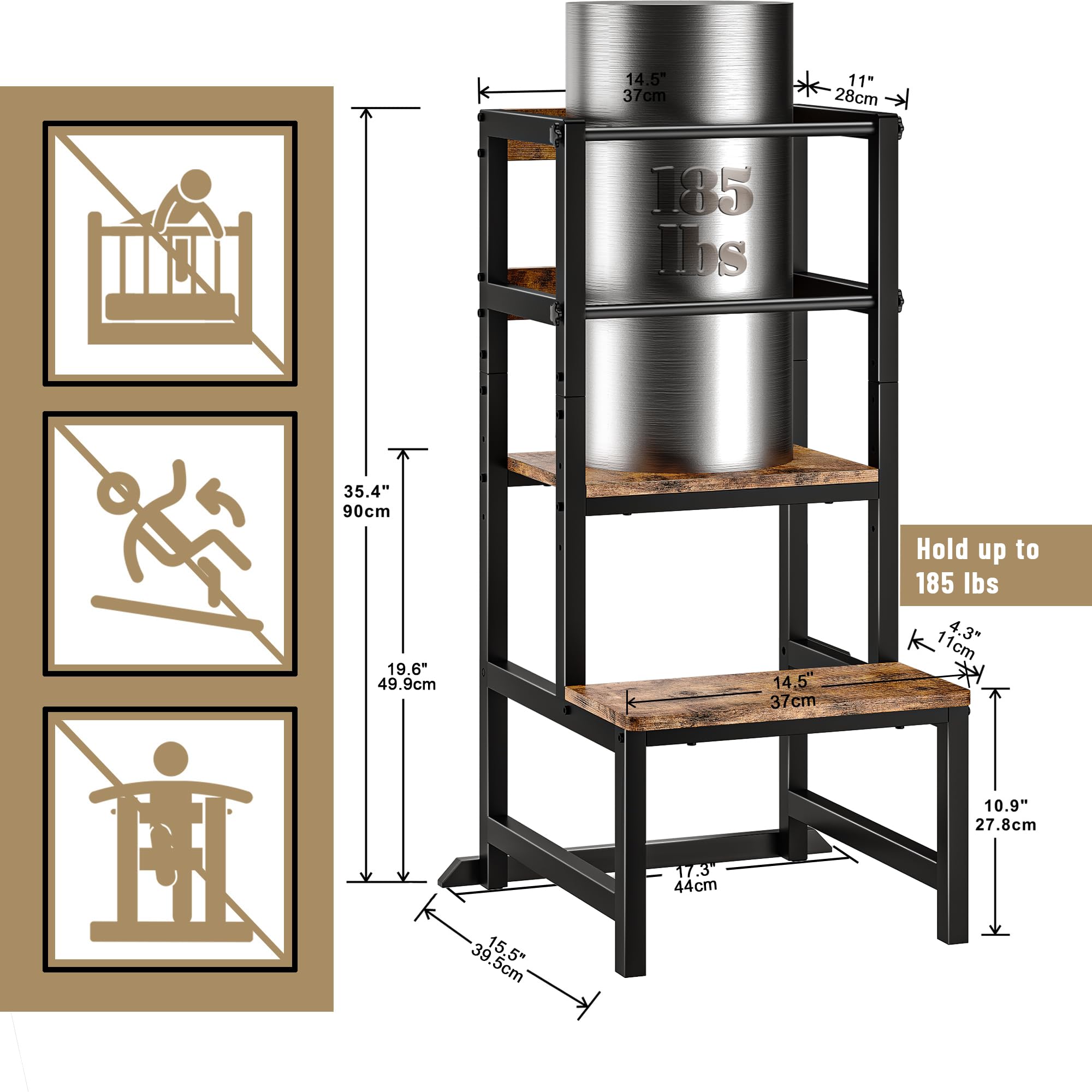 INNOD step stool in kitchen use for kid height access