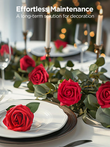 InnoGear foam rose stems ideal for bouquets and decorative fences.