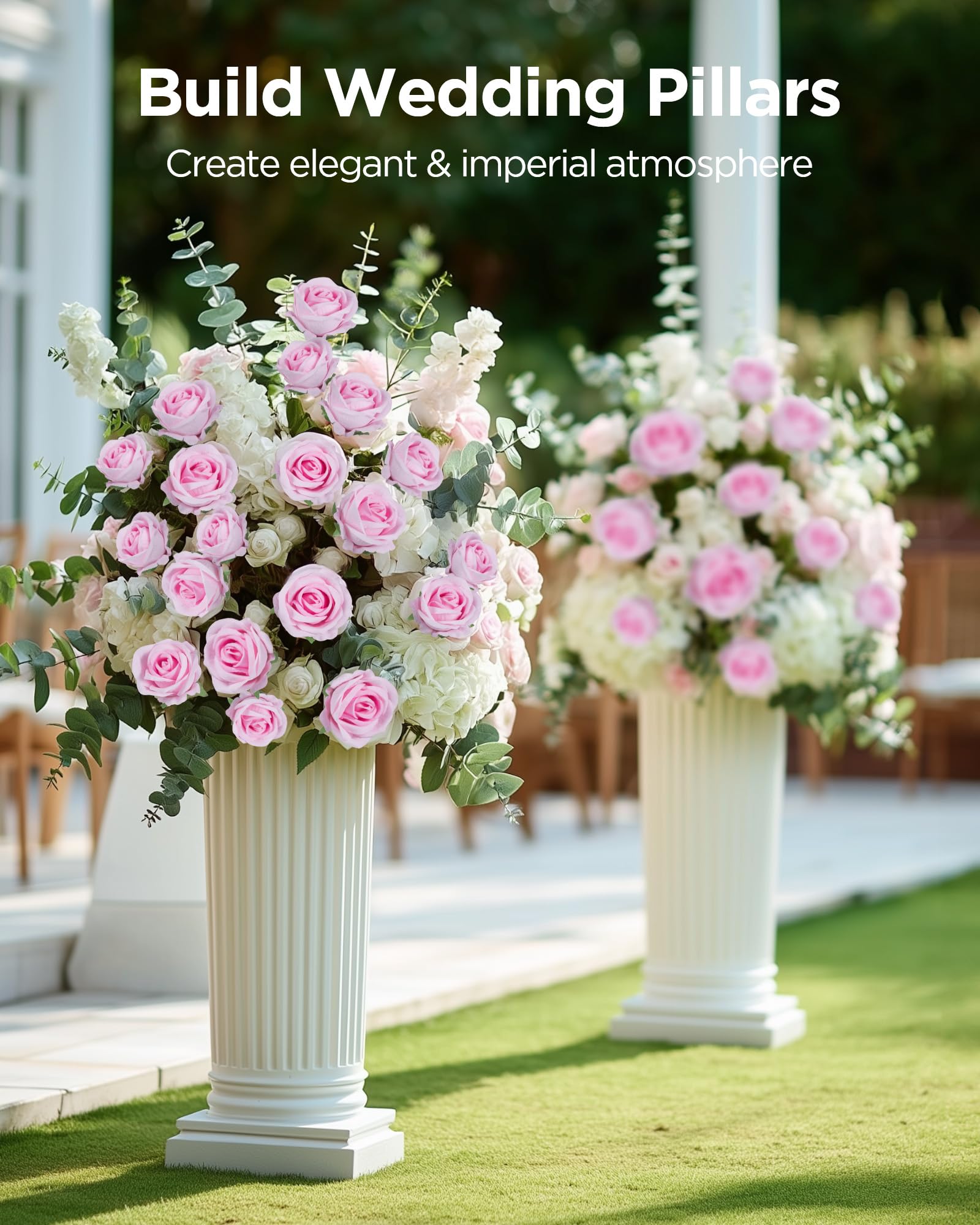 InnoGear pink roses used as party decorations and backdrops