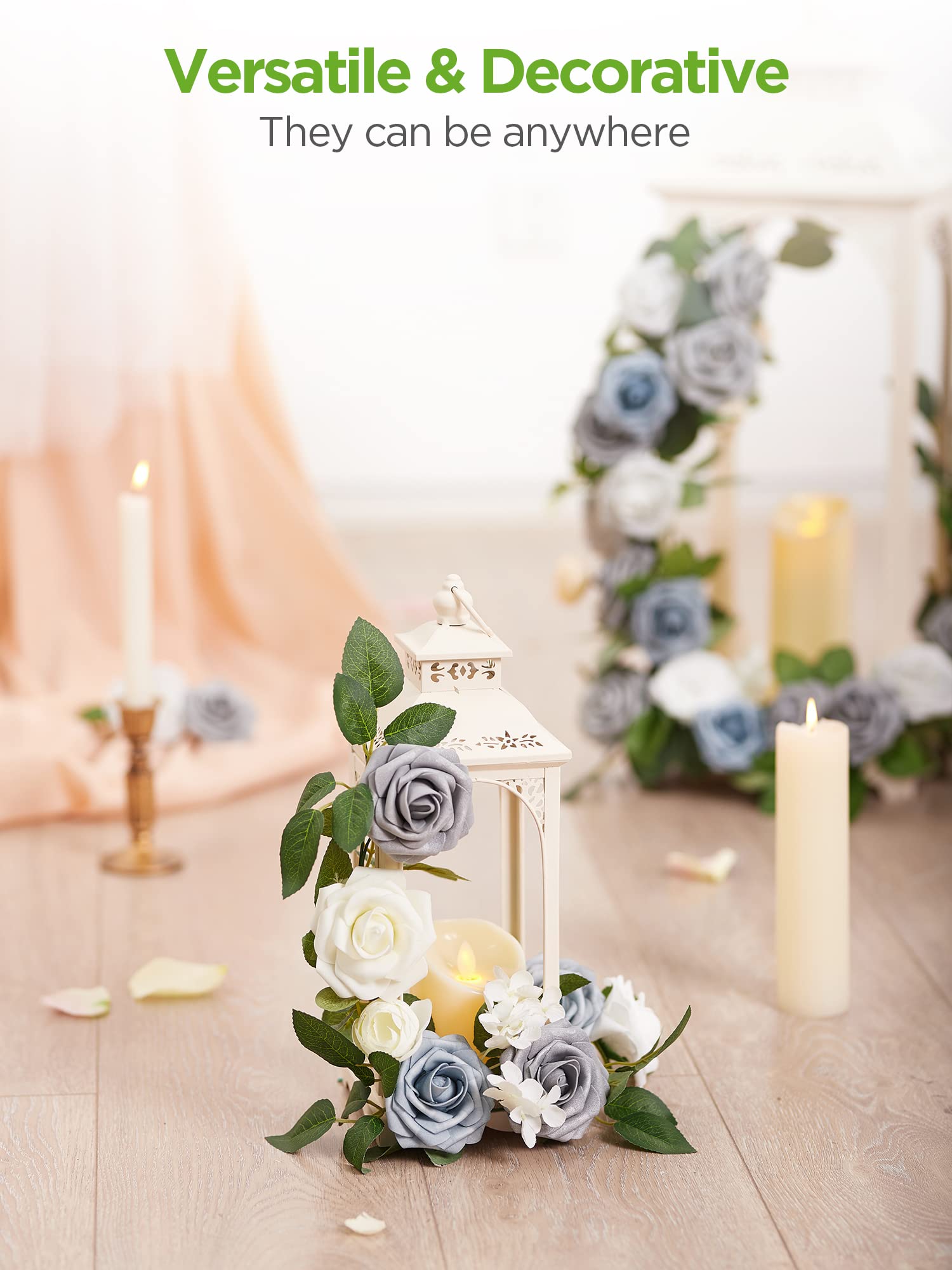 InnoGear wedding centerpiece with foam roses for elegant decor