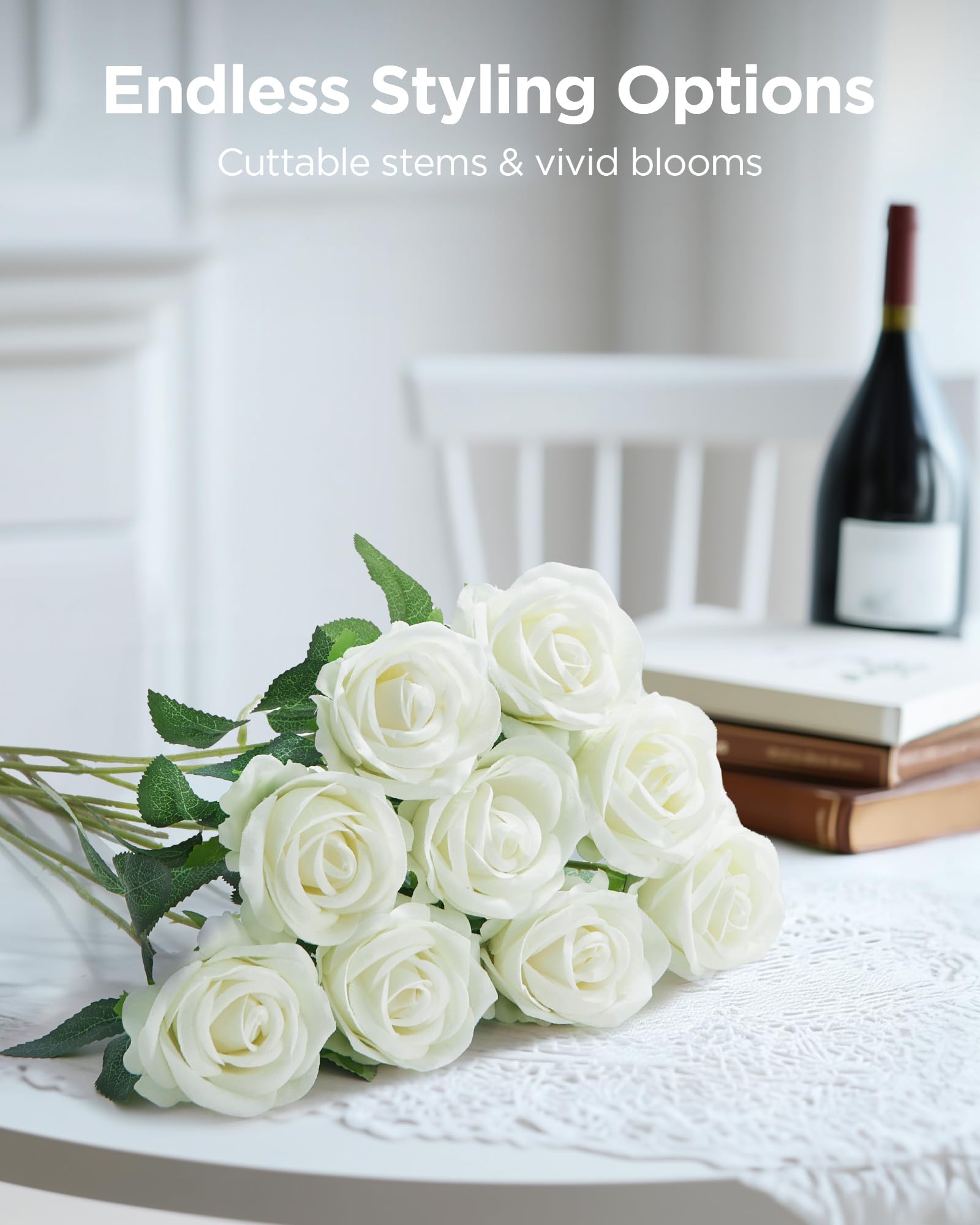 InnoGear white rose centerpiece ideal for weddings