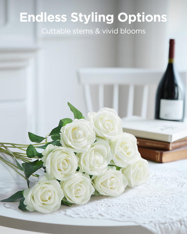 InnoGear white rose centerpiece ideal for weddings