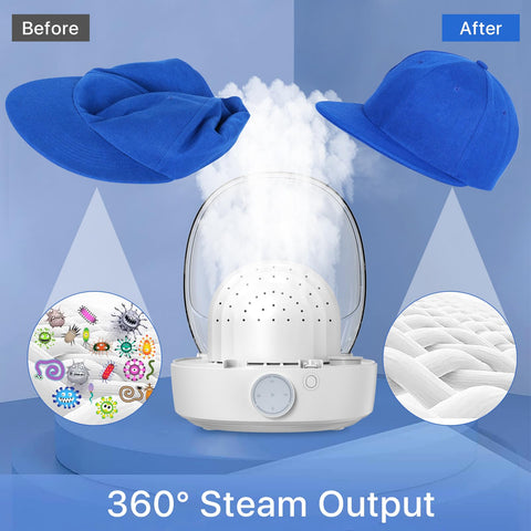 INNOPAW cap-care-machine front panel showcasing automatic cycle for wrinkle-free caps