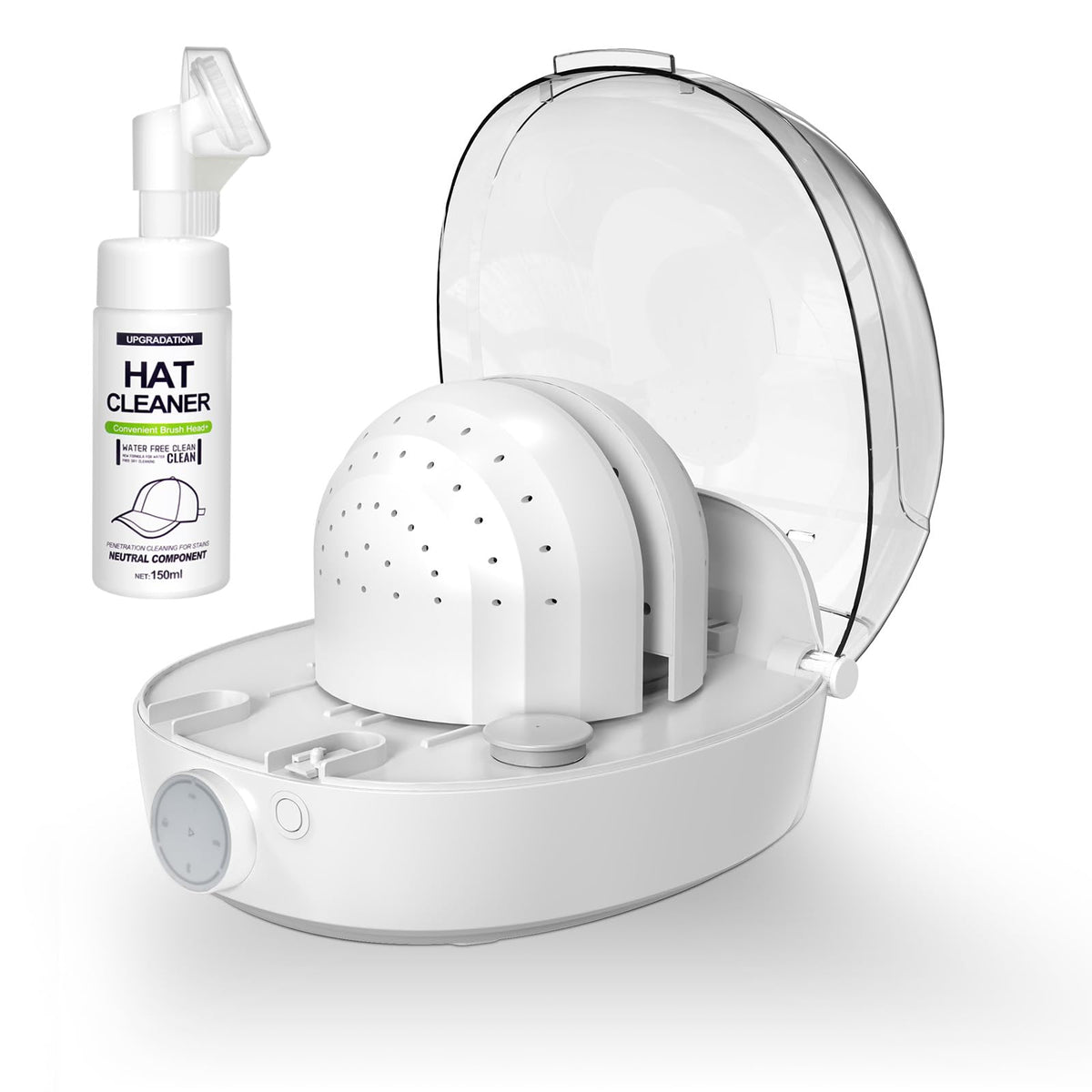 INNOPAW Cap Care Machine steam action gently reshapes hats.
