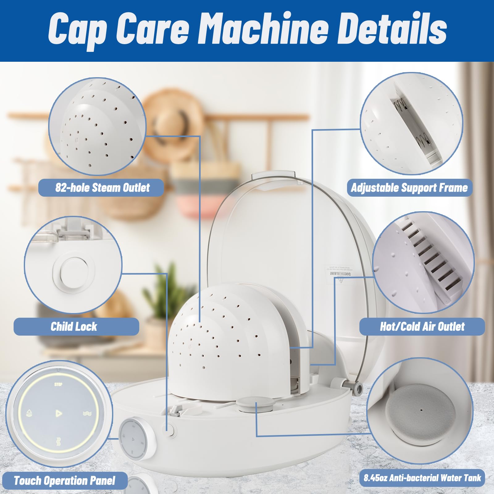 INNOPAW steam-injection-holes 360-cleaning detail emphasizes thorough coverage