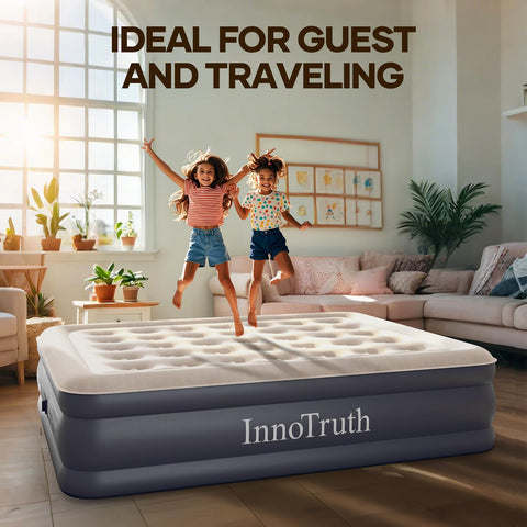 InnoTruth air mattress with carry bag for easy storage and transport