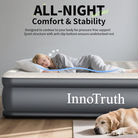 InnoTruth Cal King guest-spare-bed setup ideal for visitors.