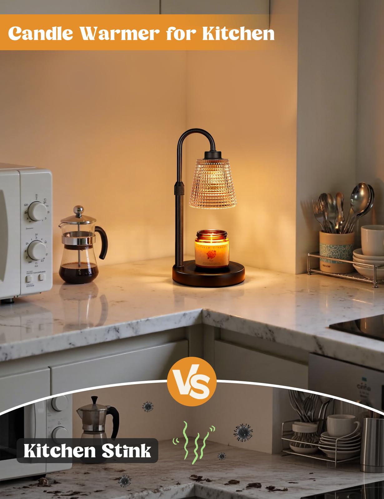 Innqoo Amber Candle Warmer timer: schedule off times safely.