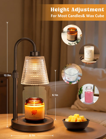 Innqoo Brown Warmer Lamp with timer for worry-free operation when away.