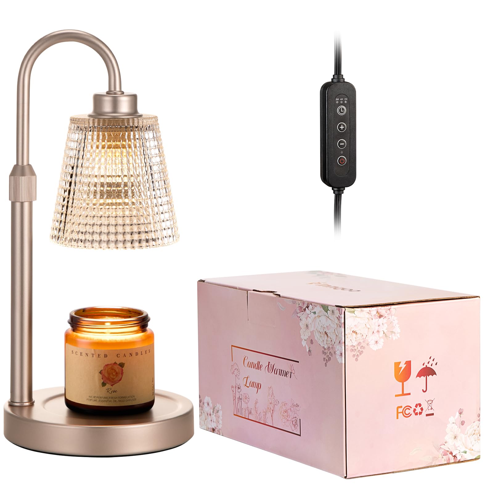 Innqoo Champagne Gold Candle Warmer Gift Idea for birthdays and housewarmings.
