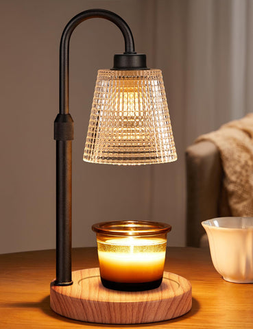 Innqoo Rustic Candle Warmer Lamp base, flame-free design for safe, cozy spaces