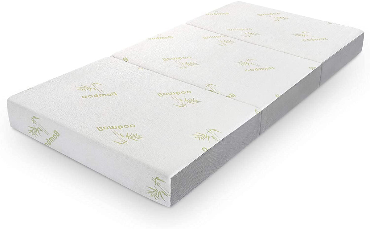 Inofia twin folding mattress cover close-up highlighting ultra-soft jacquard surface for cozy nights