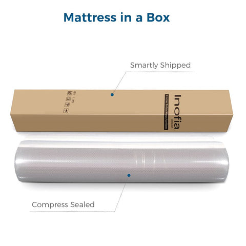 Inofia twin folding mattress folded position demonstrates compact storage