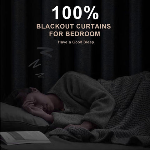 INOVADAY cream blackout curtains rod-pocket hanging for classic look