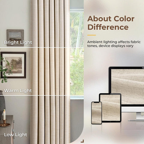 INOVADAY curtains block light leaks for nursery or bedroom calm.