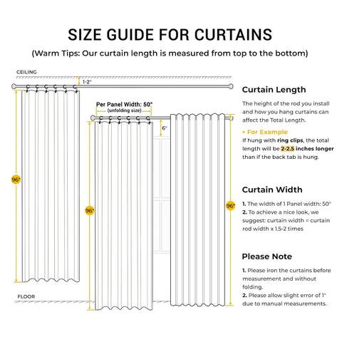 INOVADAY linen-style blackout curtains with textured fabric