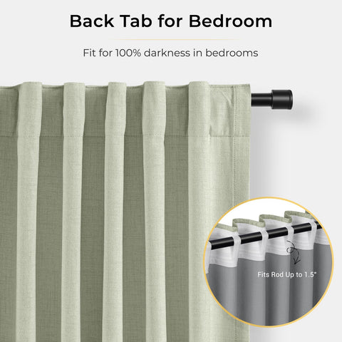 INOVADAY Linen-style texture curtains for a stylish look