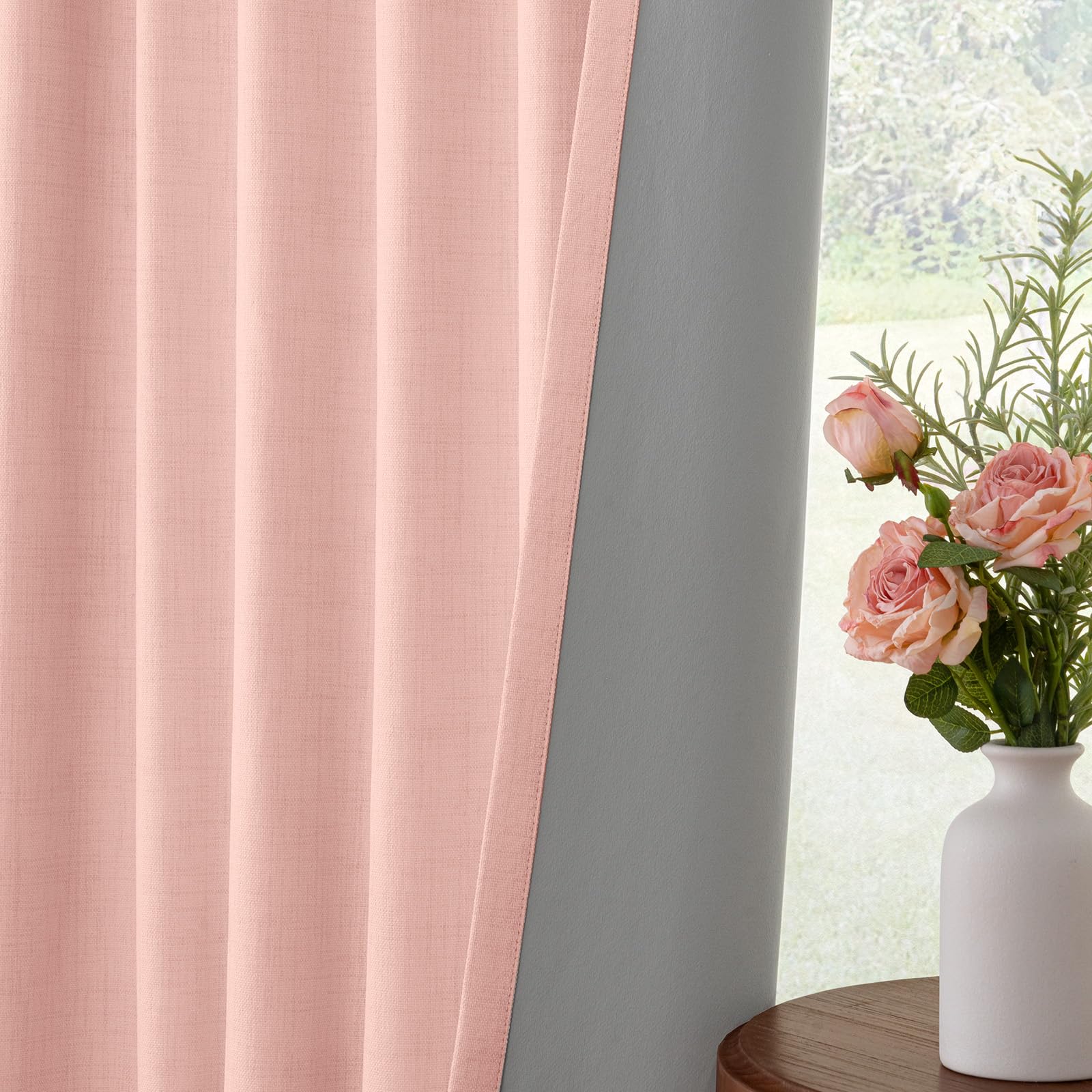 INOVADAY machine washable blackout curtains for easy care