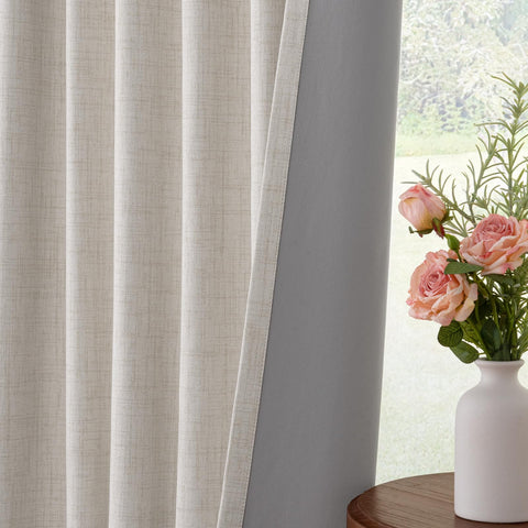 INOVADAY beige panels bring a soft, elegant look while blocking harsh daylight.