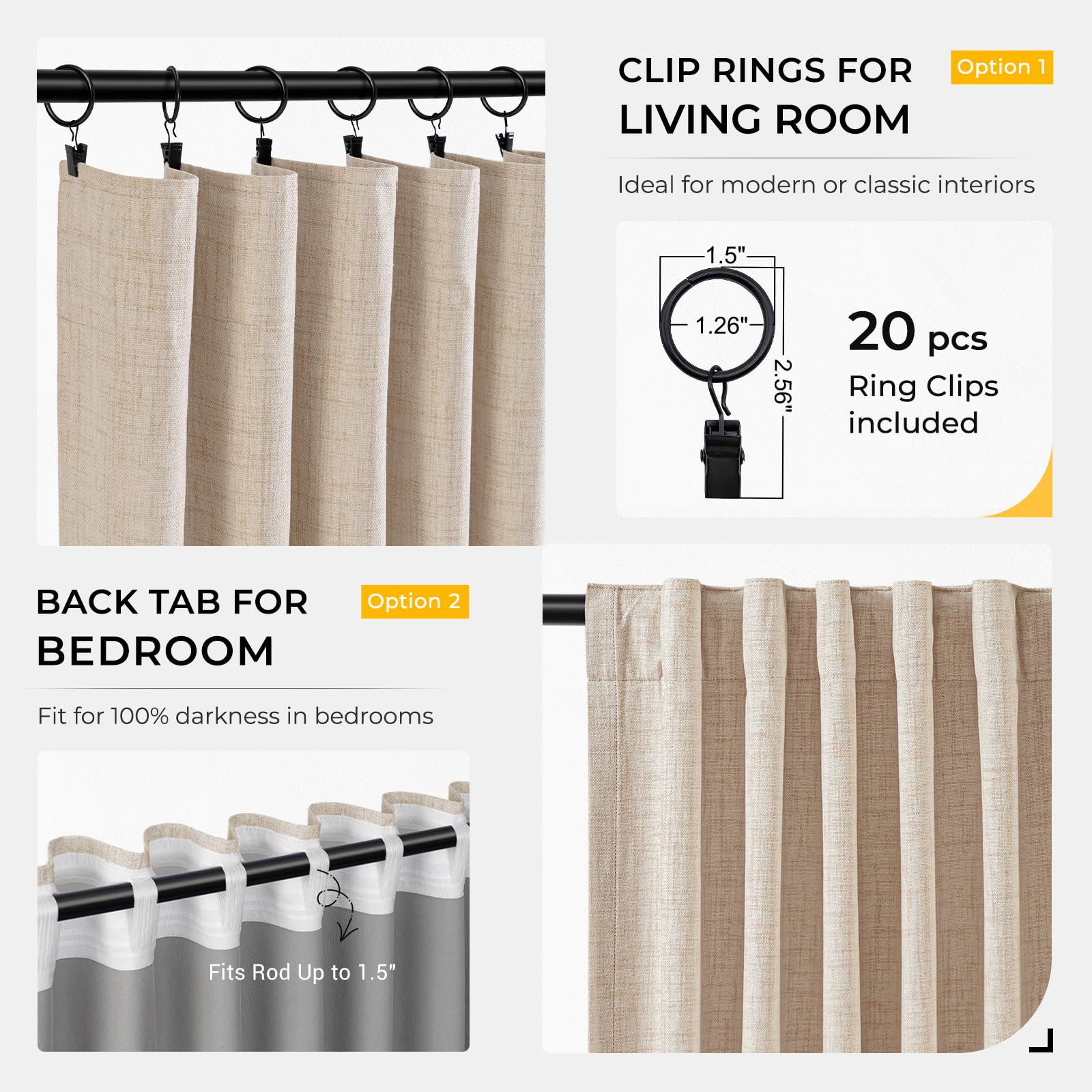 INOVADAY thermal insulated curtains help maintain comfortable room temperature.