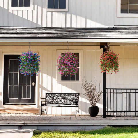 Maintenance-free INQCMY daisy basket designed for outdoor durability