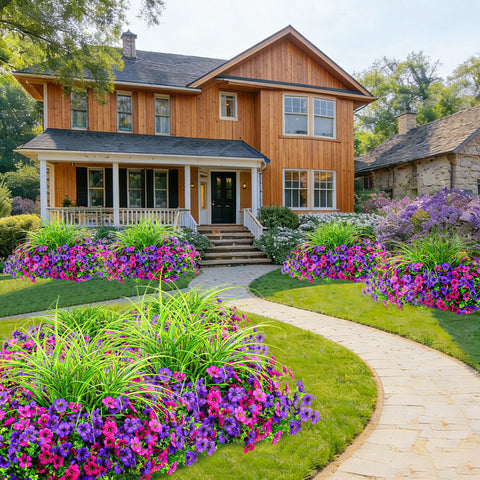 INQCMY daisies and greenery suit decor for patios and entryways