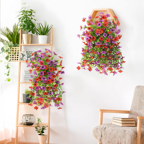 INQCMY UV-resistant flowers designed to endure sun for year-round outdoor use.