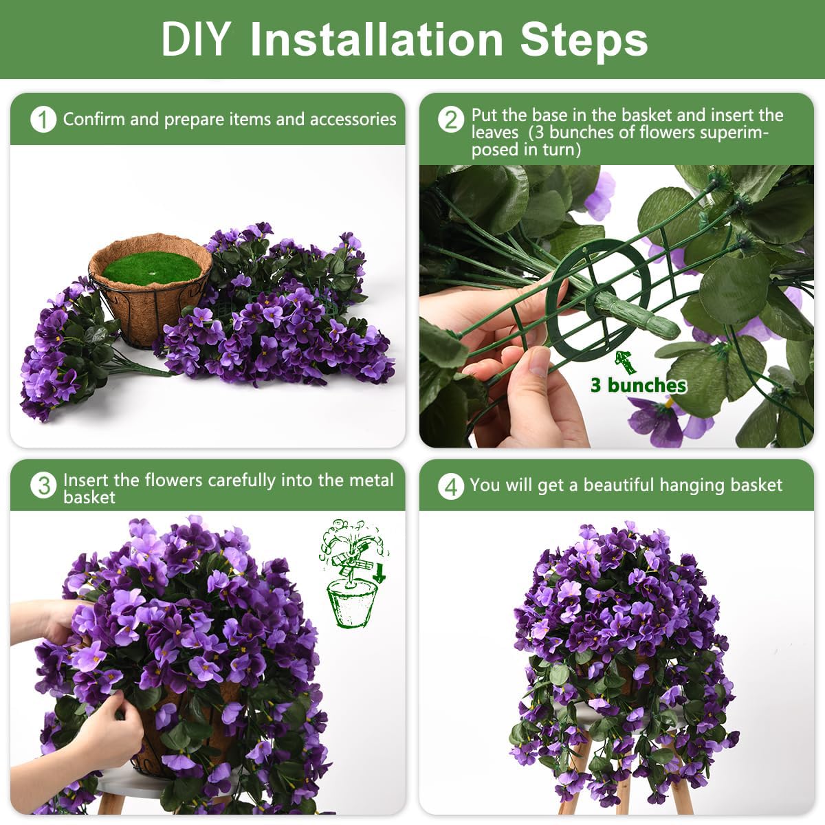 INQCMY begonia silk flowers suit both indoor and outdoor spaces