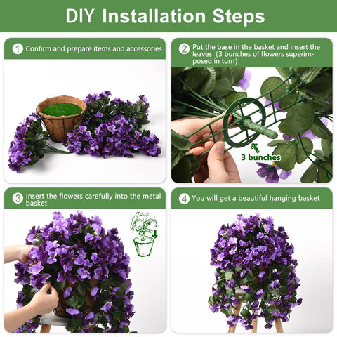 INQCMY begonia silk flowers suit both indoor and outdoor spaces