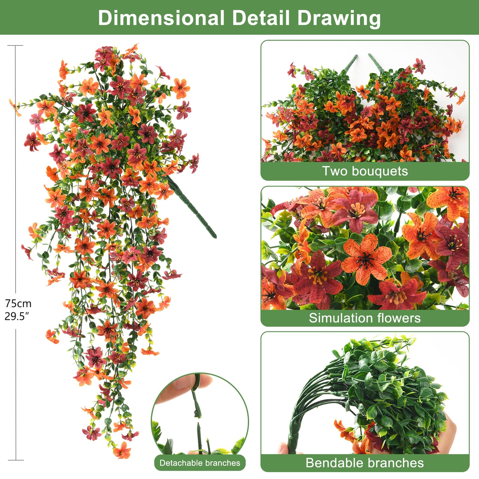 INQCMY faux mums for outdoor patio decor, maintenance-free and weather-ready.