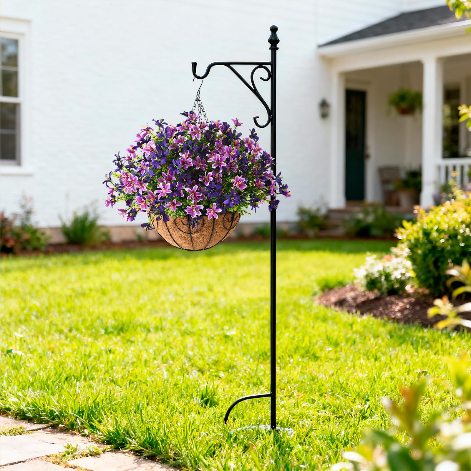 INQCMY flexible wire stems allow bending to fit planters and baskets