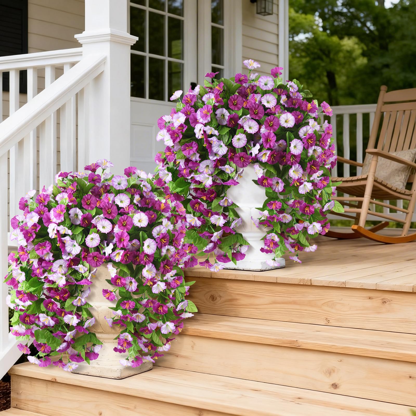 INQCMY hanging ornamental plants ideal for porches and balconies