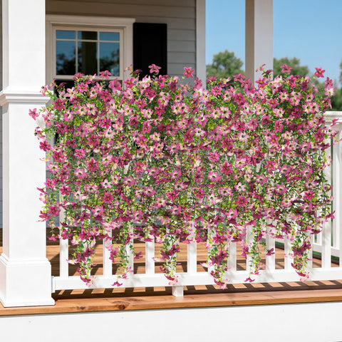 INQCMY high-quality silk petals for porches and planters.