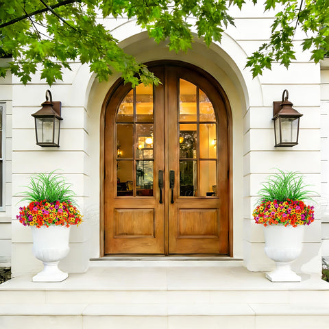 INQCMY outdoor daisies bundles add vibrant texture to garden spaces.