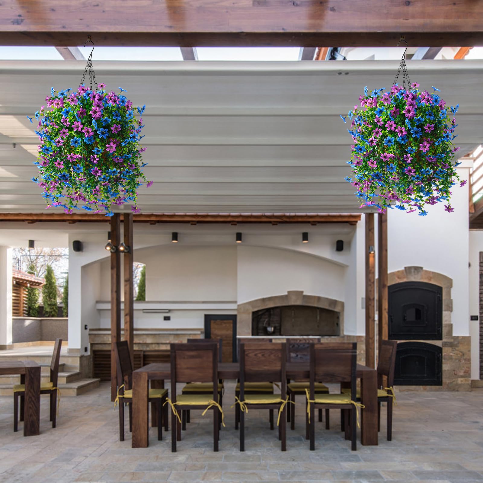 INQCMY outdoor decor ready for porch, balcony, or patio, with year-round appeal.