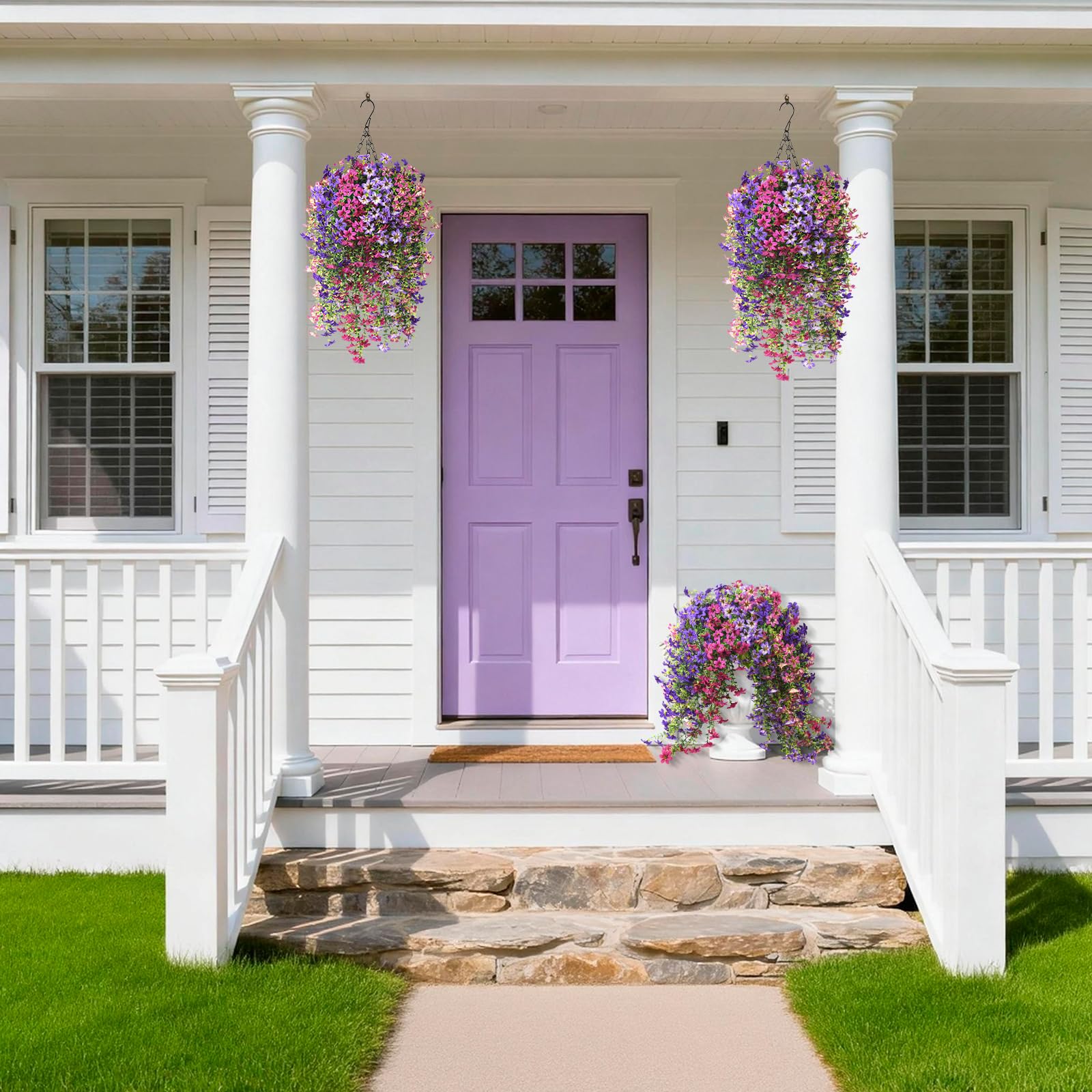 INQCMY outdoor UV resistant flowers maintain color without fading
