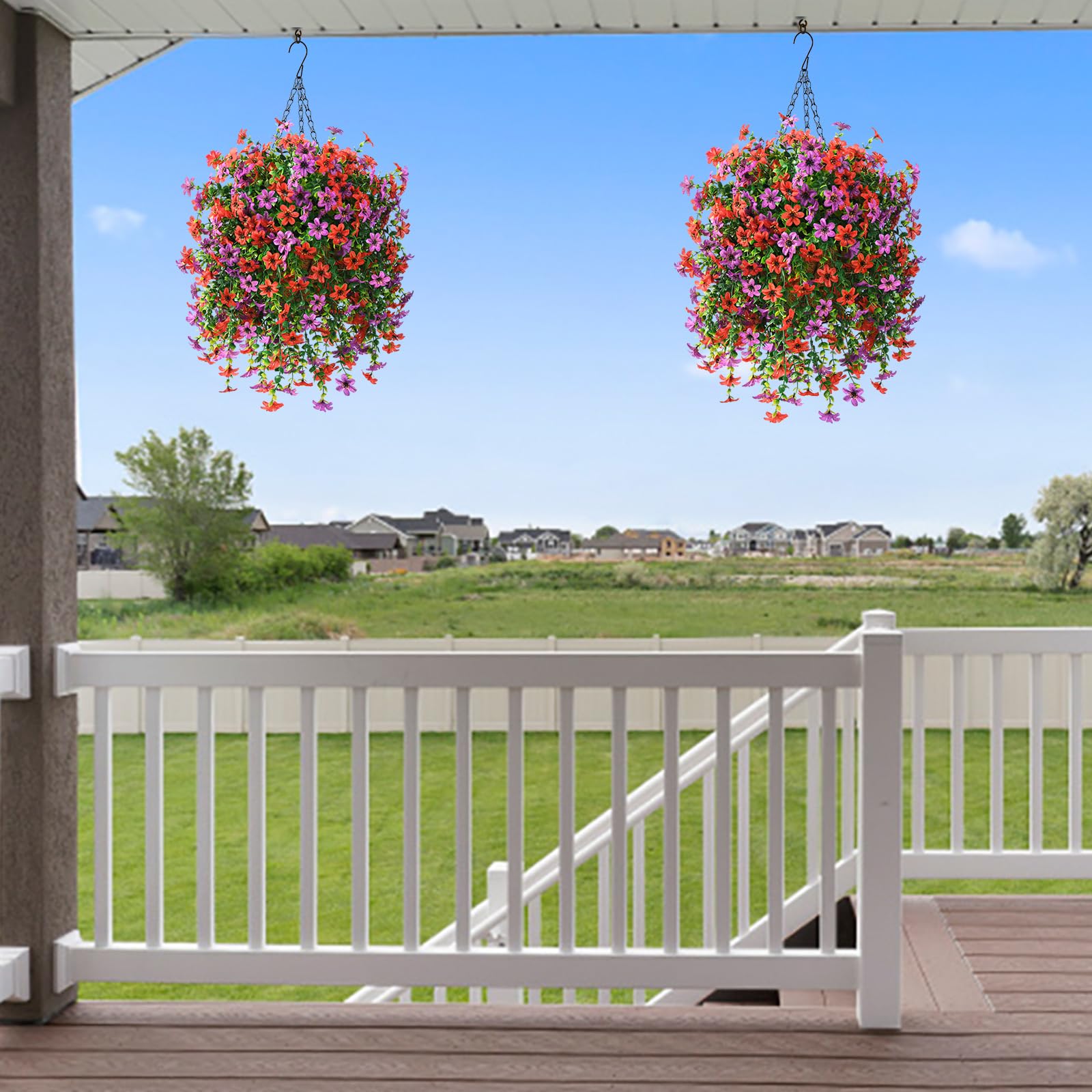 INQCMY UV-resistant design resists fading for long-lasting curb appeal.