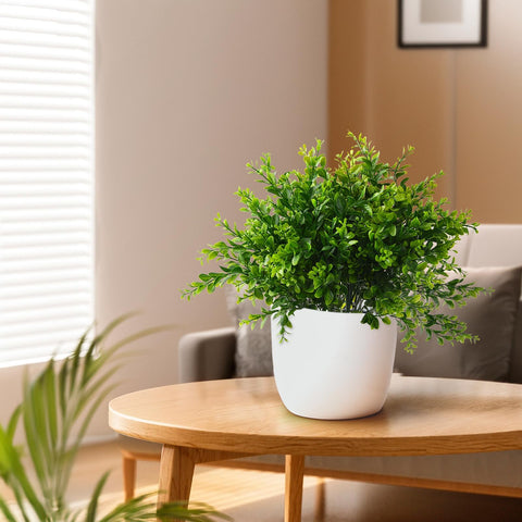 INQCMY fade-resistant fake greenery keeps color across seasons