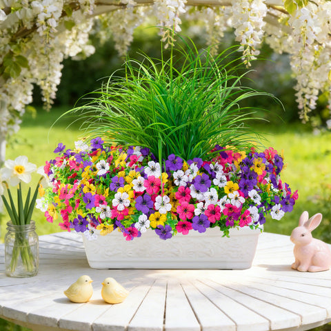 INQCMY porch decor with daisies enhances entrance without daily upkeep.