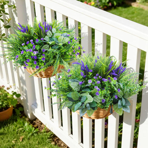 INQCMY real-touch textures create authentic-looking greenery year-round.