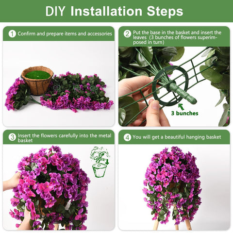INQCMY realistic hanging plant look elevates curb appeal and cozy interiors.