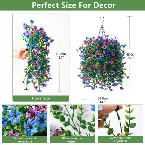 INQCMY silk daisy branches provide a realistic look with easy upkeep for any outdoor space.