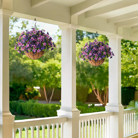 INQCMY UV-resistant outdoor flowers withstand sun and rain with durable color