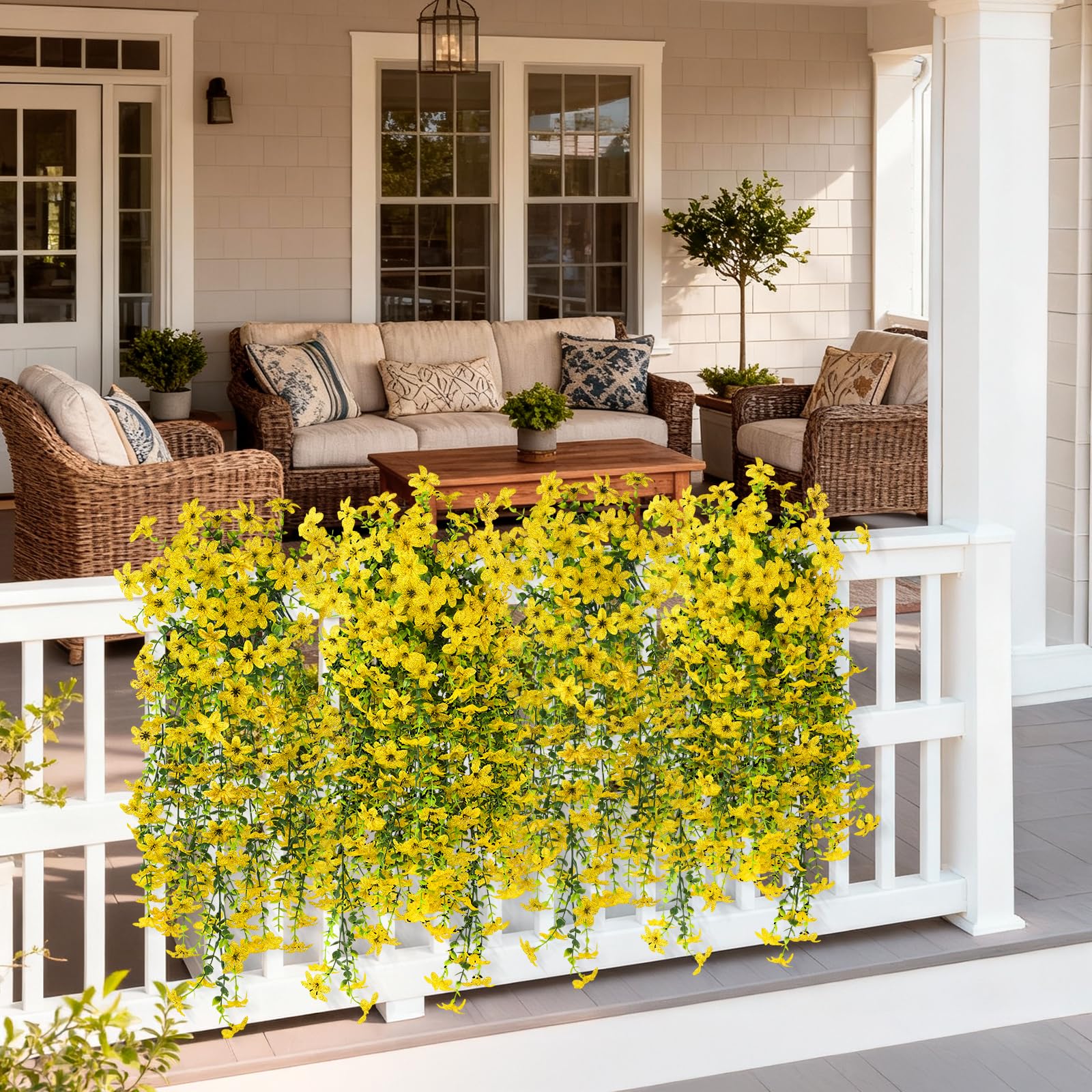 INQCMY UV-resistant flowers stay vibrant in sun and humidity.