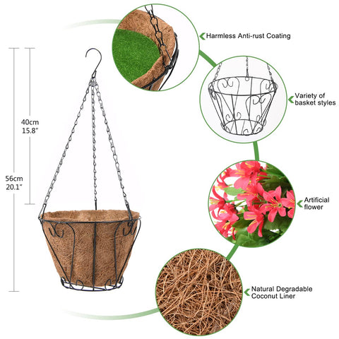 INQCMY UV-resistant fake flowers require no watering and stay vibrant outdoors.