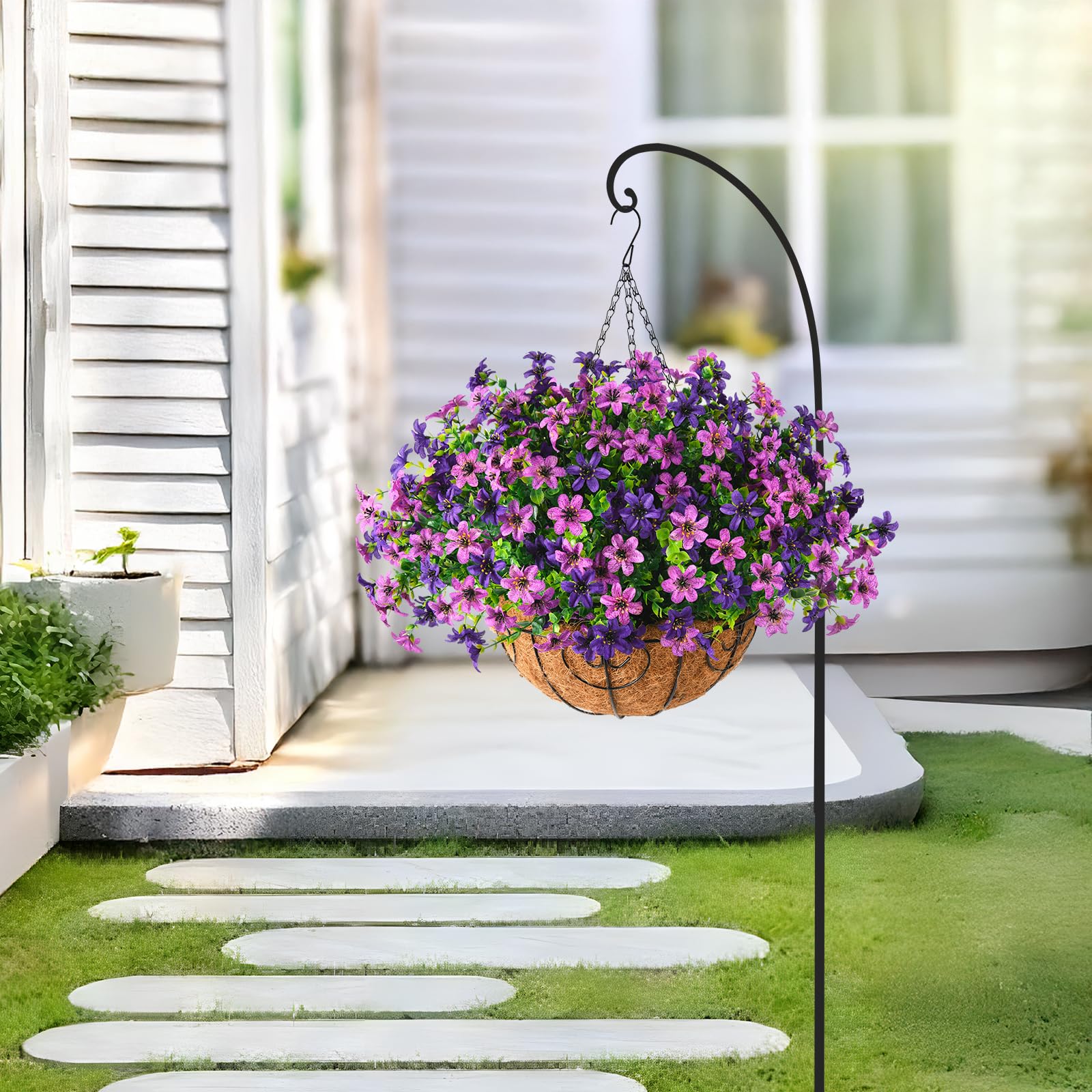 INQCMY versatile indoors or outdoors hanging flowers for porches or balconies