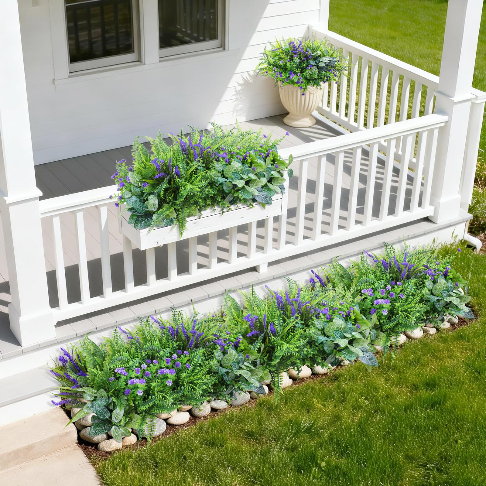 INQCMY weatherproof design suited for outdoor gardens and porches.