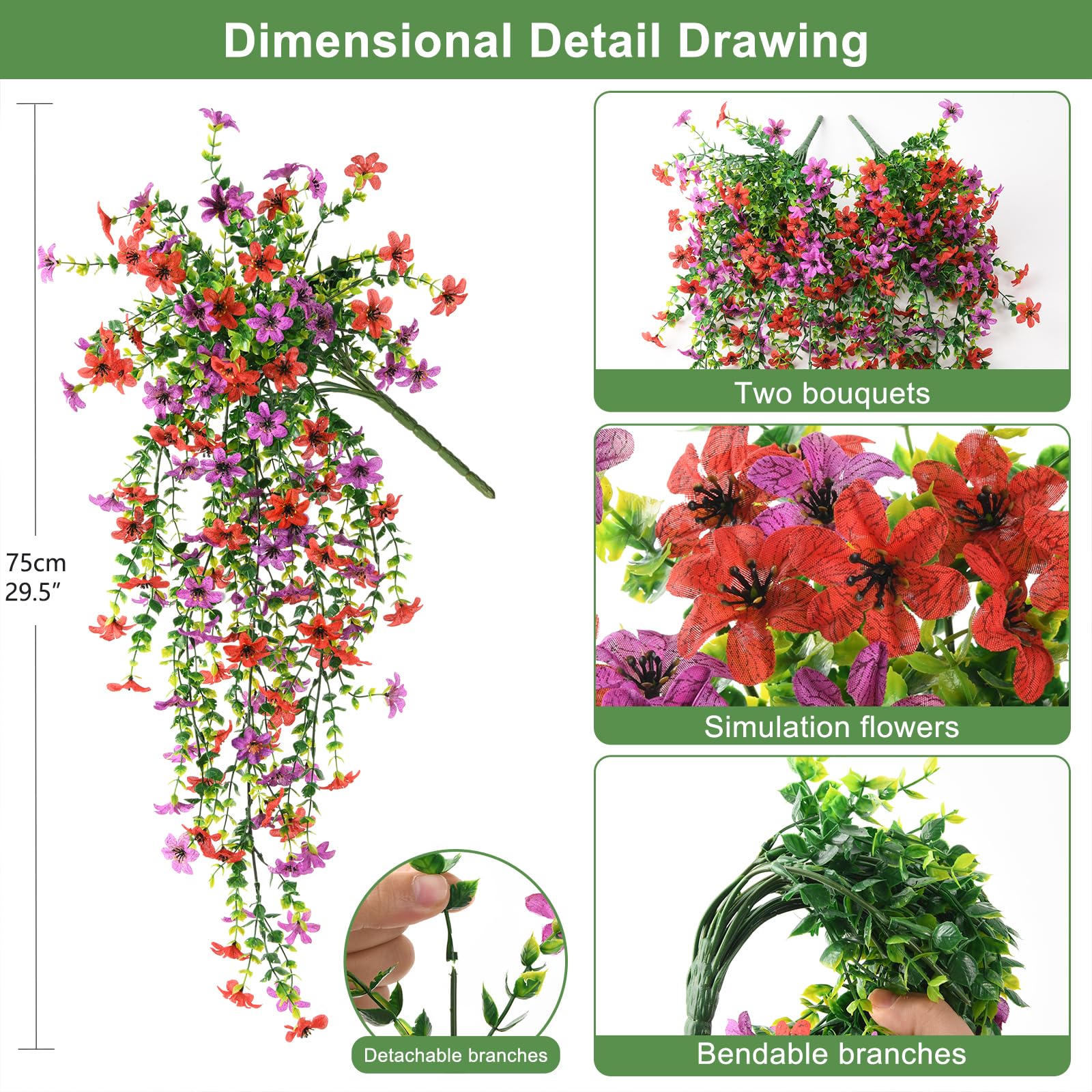 INQCMY daisies with eucalyptus leaves enhance porch decor for year-round appeal.
