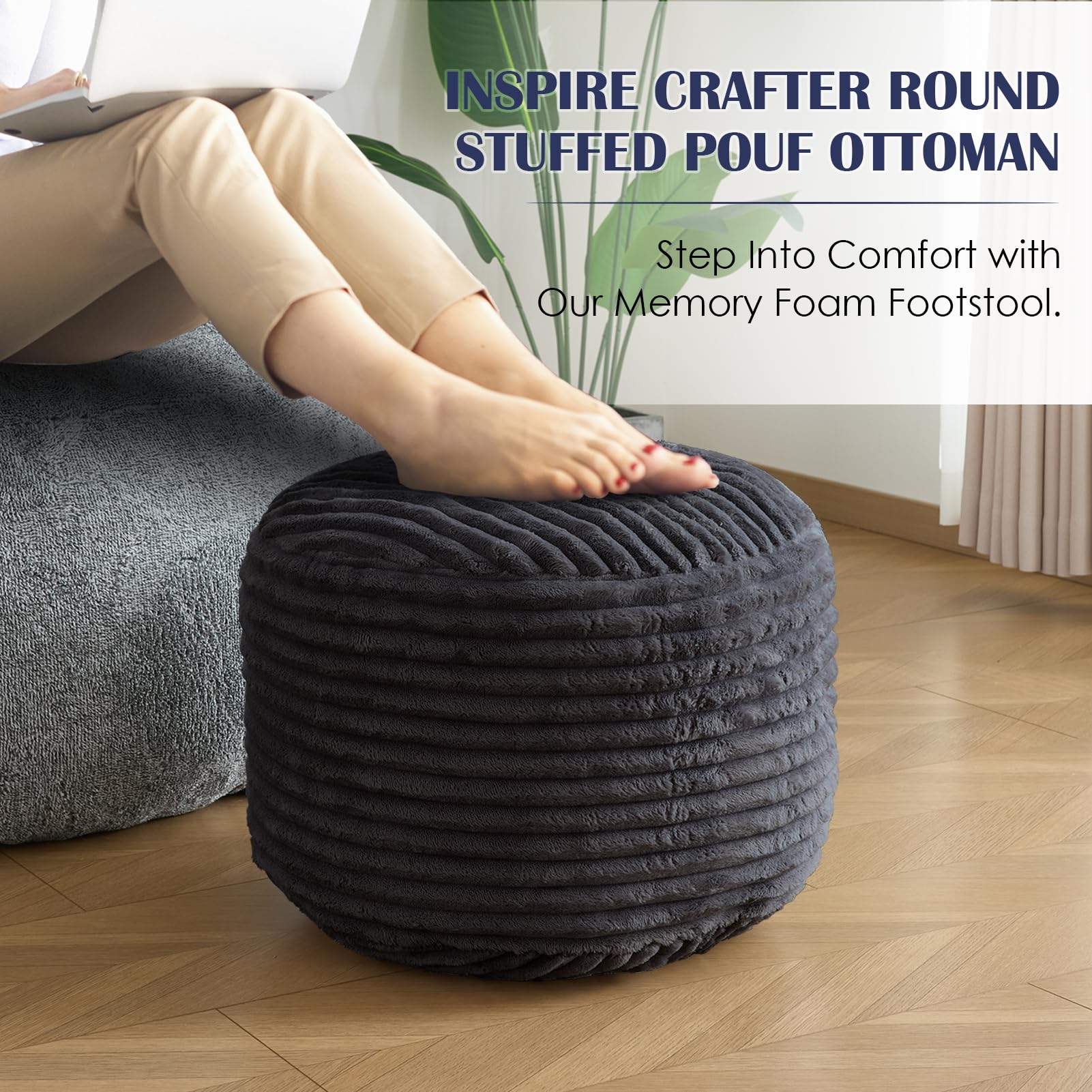 INSPIRE CRAFTER versatile footstool doubles as a small side table
